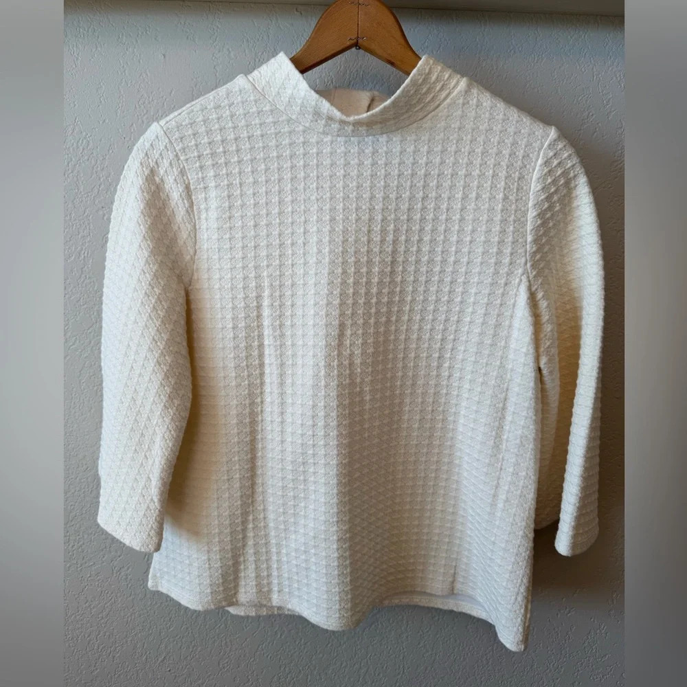 W5 Cream Textured Blouse